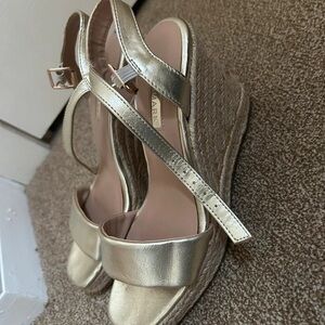 Primark Metallic Gold Espadrille Sandals